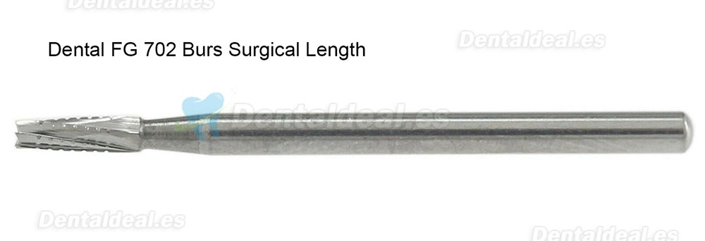 10Pcs FG Surgical Length 702 Burs Dental Friction Grip Shank Carbide Surgical Bur